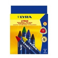Утолщенные восковые карандаши LYRA LYRAX 6 цветов