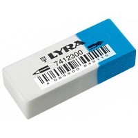 Ластик для карандашей и чернил двусторонний LYRA сине-белый