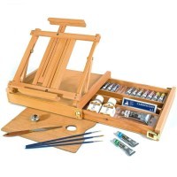 Набор с красками масло в ящике с мольбертом Maimeri CLASSICO 20мл, 14 цветов