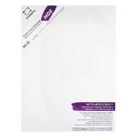 Холст на МДФ Малевичъ, хлопок 250г/м2, экстра-мелкое зерно, 25х30см