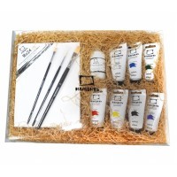 Набор с красками (акрил 60мл, 7цв.) \