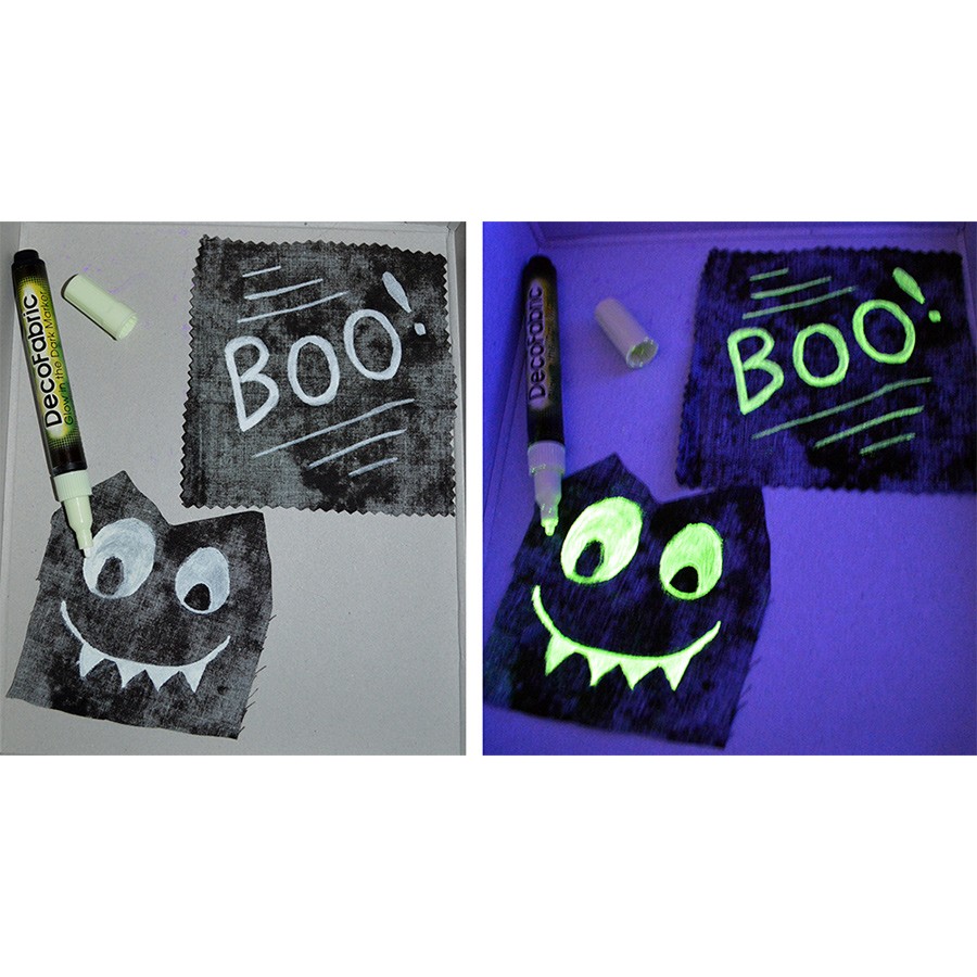 Маркер для темных и джинс. тканей "DecoFabric" MARVY, светящийся в ...