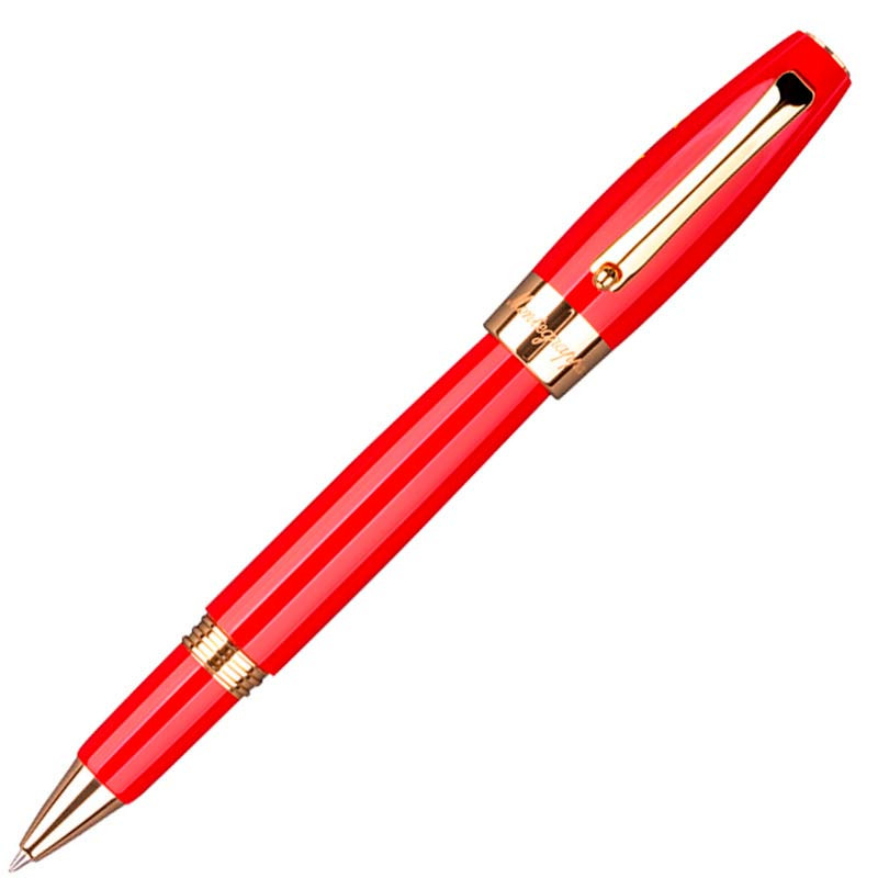 Ручка роллер "Fortuna" красная, смола/позолота, Montegrappa - купить в ...