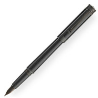 Ручка перьевая `Parola Slim Stealth` перо F, черная, смола/рутений, Montegrappa