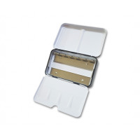 Металлический пенал Mungyo с кольцом для акварельных красок из 12 половинных ячеек или 6 полных ячеек