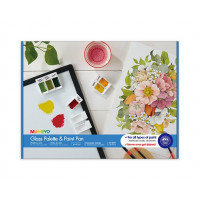 Набор прозрачная палитра для красок + кюветы для красок 12 шт