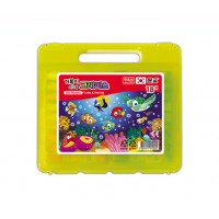 Пастель масляная шестигранная Mungyo 24 цвета в пластиковом чемоданчике