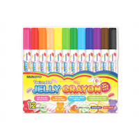 Набор мелков Mungyo `JELLY` эффект пастели + акварели 12 цв, в пластиковой упаковке