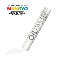 Пастель художественная масляная круглая MUNGYO Oil Pastels, 501 Белый