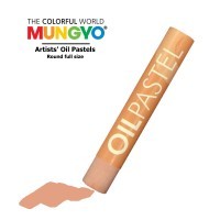 Пастель художественная масляная круглая MUNGYO Oil Pastels, 523 Телесный средний