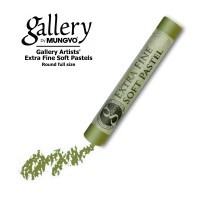 Пастель сухая мягкая круглая Mungyo GALLERY Extra Fine Soft, 565 Зеленый мох