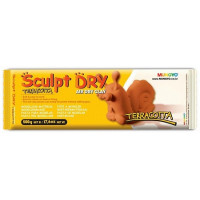 Глина для моделирования Mungyo `Sculpt Dry` 500 г террракотовая