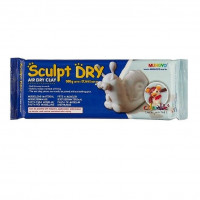 Глина для моделирования Mungyo `Sculpt Dry` 500 г белая