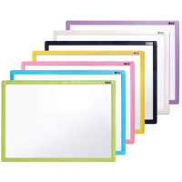 Белая доска для маркеров MUNGYO 30х40 см цвет рамки желтый + маркер для доски черный