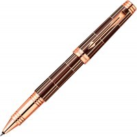 Ручка роллер Parker Premier T565 Luxury Brown PGT M черные чернила