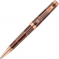 Ручка шариковая Parker Premier Luxury K565 Brown PGT M черные чернила