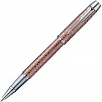Ручка роллер Parker IM Premium T224 Brown Shadow CT F черные чернила