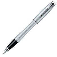 Ручка перьевая Parker Urban Premium Vacumatic F206 Silver-Blue Pearl, перо F