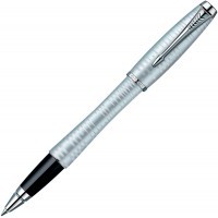 Ручка роллер Parker Urban Premium T206 Silver Blue CT F черные чернила
