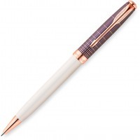Ручка шариковая Parker Sonnet K536 Contort Purple Cisele M черные чернила