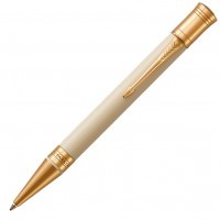 Ручка шариковая Parker Duofold K74 Ivory/Black GT M черные чернила