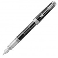 Ручка перьевая Parker Premier F565 Luxury Black CT, перо F золото 18K
