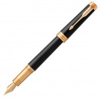 Ручка перьевая Parker Premier F560 Lacque Black GT, перо F золото 18K