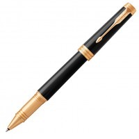 Ручка роллер Parker Premier T560 Lacque Black GT F черные чернила