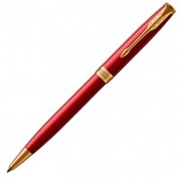 Ручка шариковая Parker Sonnet Core K539 LaqRed GT M черные чернила