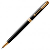 Ручка шариковая Parker Sonnet Core K430 Slim LaqBlack GT M черные чернила