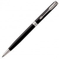 Ручка шариковая Parker Sonnet Core K430 Slim LaqBlack CT M черные чернила