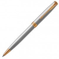 Ручка шариковая Parker Sonnet Core K527 Stainless Steel GT M черные чернила