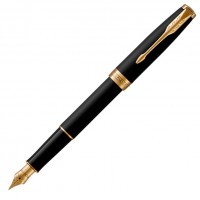 Ручка перьевая Parker Sonnet Core F528 Matte Black GT, перо F