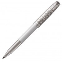 Ручка роллер Parker Sonnet T540 Metal&Pearl PGT CT F черные чернила