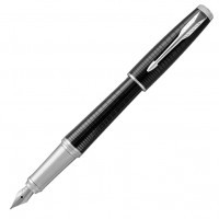 Ручка перьевая Parker Urban Premium F312 Ebony Metal CT, перо F