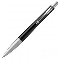 Ручка шариковая Parker Urban Premium K312 Ebony Metal CT M синие чернила
