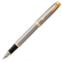 Ручка перьевая Parker IM Core F321 Brushed Metal GT, перо F