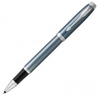 Ручка роллер Parker IM Core T321 Light Blue Grey CT F черные чернила