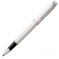 Ручка роллер Parker IM Core T321 White CT F черные чернила