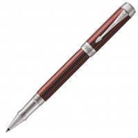 Ручка роллер Parker Duofold T307 Prestige Burgundy Chevron CT F черные чернила