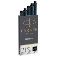 Картридж Parker Quink Ink Z11 черный чернила для ручек перьевых (5шт)