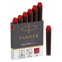 Картридж Parker Quink Z17 Mini красные чернила для ручек перьевых (6шт)