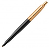 Ручка шариковая Parker Jotter Luxe K177 Bond Street Black GT M синие чернила