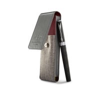 Набор Parker Ingenuity L F501 Black Rubber CT ручка 5й пишущий узел F черные чернила в компл.:чехол для ручки