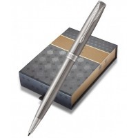 Набор Parker Sonnet K526 Stainless Steel CT ручка шариковая M синие чернила в компл.:чехол для ручки