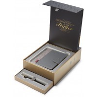 Набор Parker Sonnet F530 LaqBlack GT ручка перьевая F в компл.:органайзер