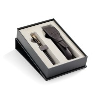 Набор Parker Sonnet LaqBlack GT ручка перьевая M в компл.:чехол для ручки