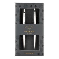 Набор Parker Jotter Core KB61 Stainless Steel CT ручка шариковая/карандаш механический 0.5 M черные чернила