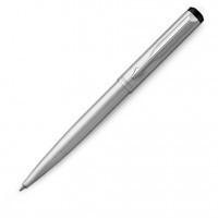 Ручка шариковая Parker Vector Steel K03 Stainless Steel CT M синие чернила