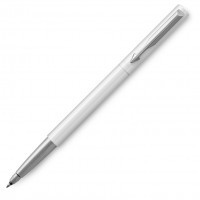 Ручка роллер Parker Vector Standard T01 White CT M синие чернила